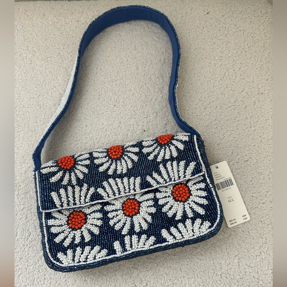 Daisy Beaded Shoulder Bag - Anthropologie